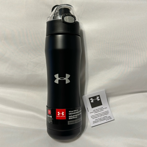 Under Armour Vacuum Insulated Stainless Steel Hydration Water Bottle Black NEW - Picture 2 of 7
